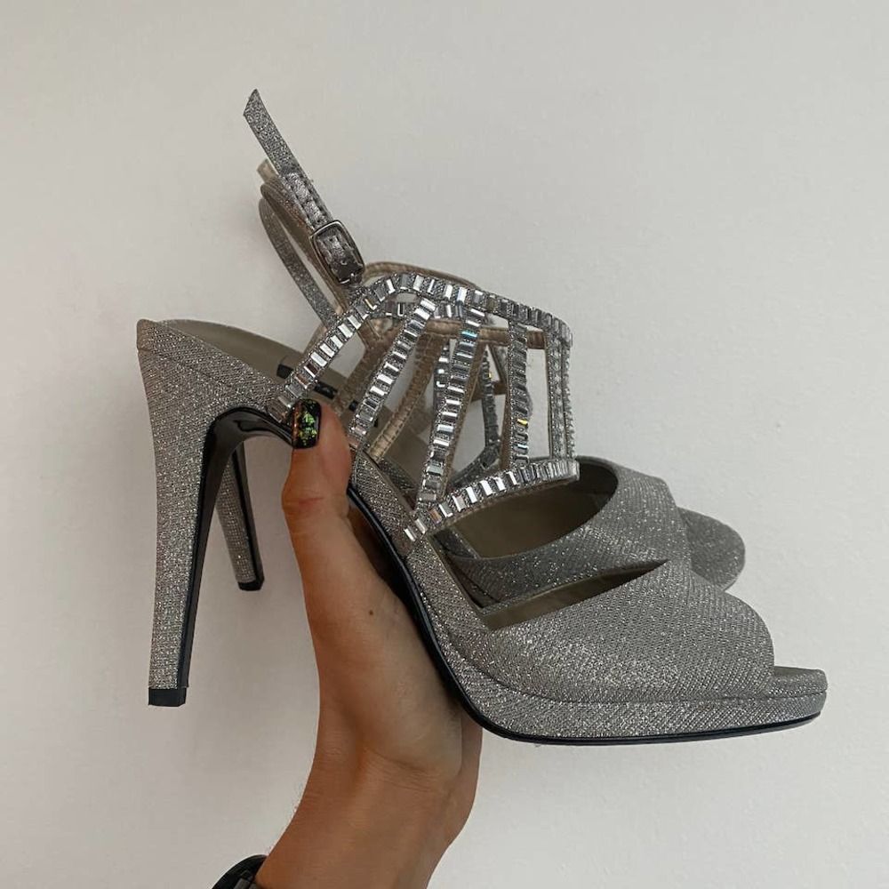 Caparros Silver Heels